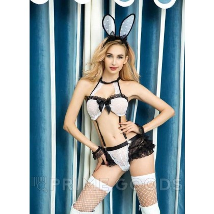 Набор Tempting bunny (ободок с ушками, чулки, браслеты, топ, шортики) от sex shop primegoods