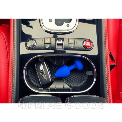 Большая дизайнерская анальная пробка с вибрацией Fun Toys Gplug - синяя от sex shop primegoods фото 2