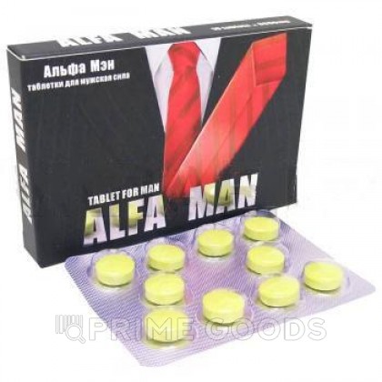 Мужские таблетки Alfa Man от sex shop primegoods