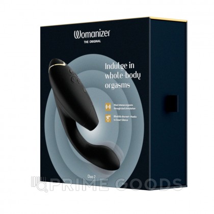 Бесконтактный клиторальный стимулятор Womanizer Duo 2, черный от sex shop primegoods фото 8