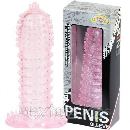 Насадка - удлинитель пениса розовая от sex shop primegoods