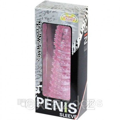 Насадка - удлинитель пениса розовая от sex shop primegoods фото 3
