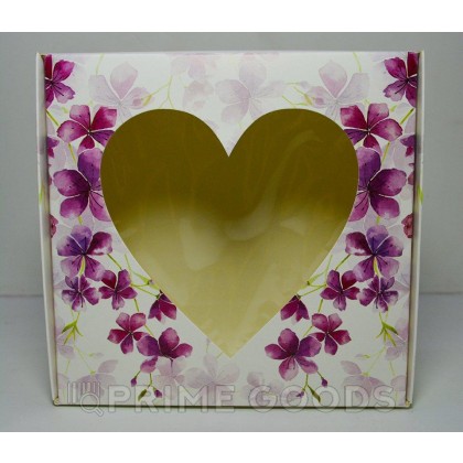 Коробка с окошком в виде сердца (20*20*7) от sex shop primegoods