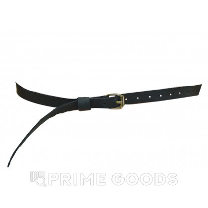 Портупея на шею и грудь кожаная, черная от sex shop primegoods фото 6