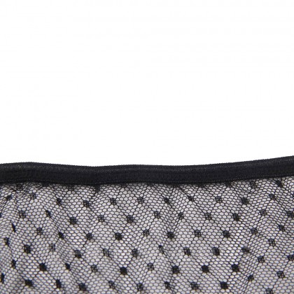 Трусики на высокой посадке Lace Strappy черные (размер XS-S) от sex shop primegoods фото 11
