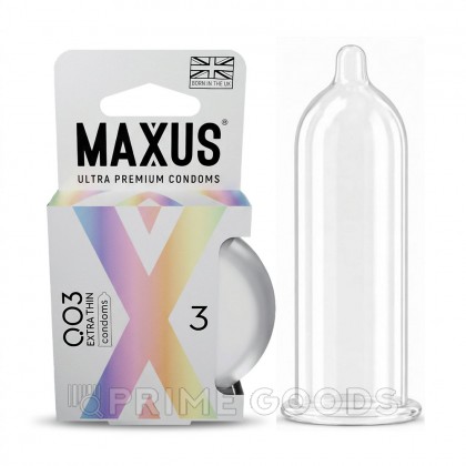 Презервативы экстремально тонкие Maxus Extra Thin 003, 3 шт. от sex shop primegoods