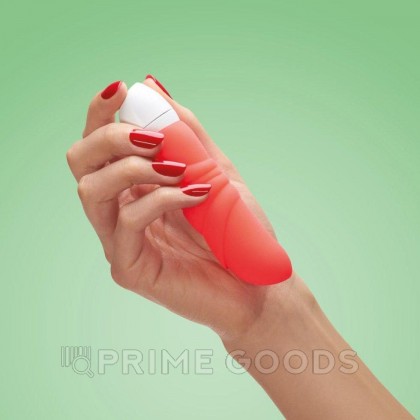 Мини вибратор JAM от Fun Factory (красный) от sex shop primegoods фото 5