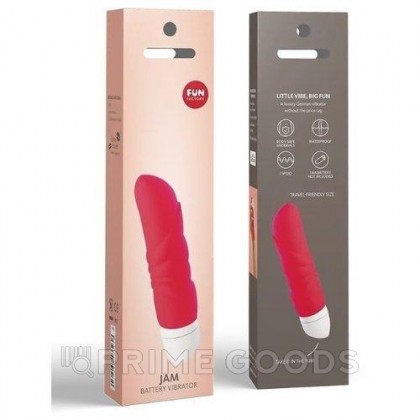 Мини вибратор JAM от Fun Factory (красный) от sex shop primegoods фото 4
