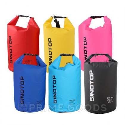 Водонепроницаемый рюкзак Sinotop Dry Bag 10L. (Жёлтый) от sex shop primegoods фото 5