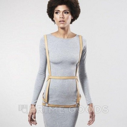 Упряжь MAZE- Arros Dress от Bijoux Indiscrets (коричневая) от sex shop primegoods фото 5
