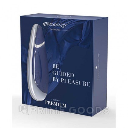 Бесконтактный клиторальный стимулятор Womanizer Premium синий от sex shop primegoods фото 3