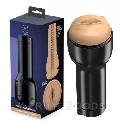 Мастурбатор Feel Stroker от KIIROO вульва (светло-коричневый) от sex shop primegoods