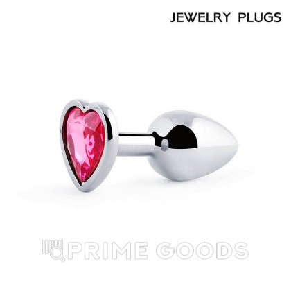 Анальная втулка (серебристый/розовый; L70-D 28 мм, вес-60г.) от sex shop primegoods