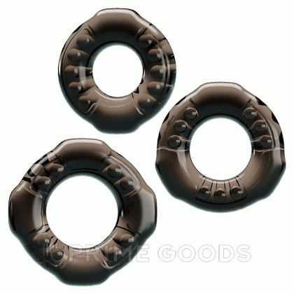 Набор эрекционных колец Baile Cock rings, 3 шт от sex shop primegoods