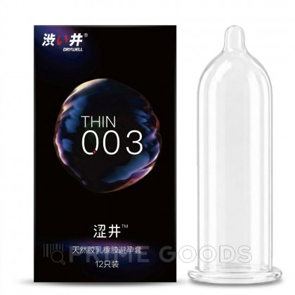 Ультратонкие презервативы DryWell 0,03 мм., латекс, 12 шт. от sex shop primegoods