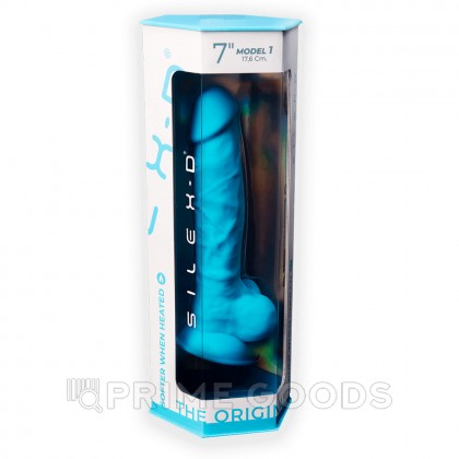 Фаллоимитатор SilexD Model 1 (17,6×3,5 см) с двойной плотностью голубой от sex shop primegoods фото 3