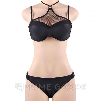 Купальник с завязками на шее Mesh Black (S) от sex shop primegoods фото 2