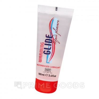 Лубрикант на водной основе с согревающим эффектом WARMING GLIDE HOT 100 мл от sex shop primegoods фото 3