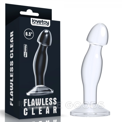 Массажер простаты (анальный плаг) Flawless Clear от Lovetoy (16,5*3,9) от sex shop primegoods