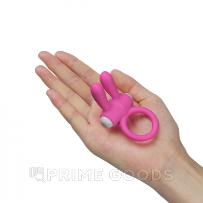 Эрекционное виброкольцо Power Rabbit clit cockring (розовое) от sex shop primegoods фото 4