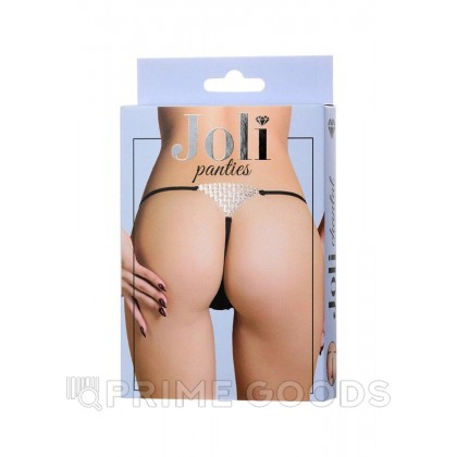Трусики со стразами Joli Chantal, черный, OS от sex shop primegoods