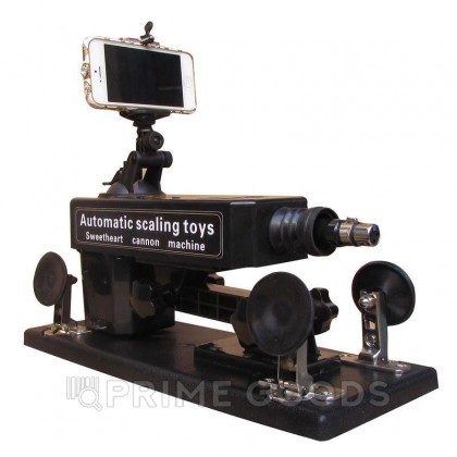 Секс-машина Machina Gun черная с дистанционным управлением для селфи от sex shop primegoods