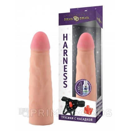 Комплект HARNESS № 69 (трусики с насадкой из киберкожи, лубрикант) от sex shop primegoods
