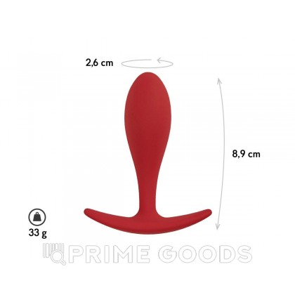 Анальная пробка Lito, цвет бордовый (CORE) (M) от sex shop primegoods фото 2