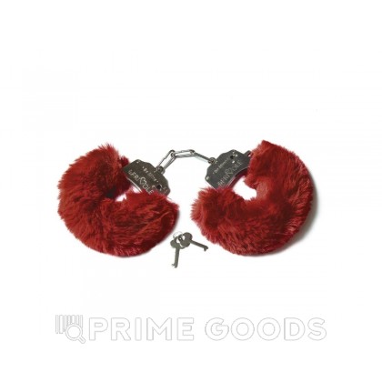Шикарные наручники с пушистым мехом винного цвета  (Be Mine) от sex shop primegoods