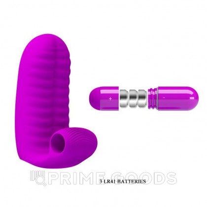 Насадка на палец с вибропулей Abbot purple от sex shop primegoods фото 6