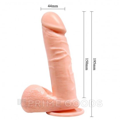 Эластичный фаллоимитатор на присоске (15 см рабочая длина *4,4 см) от sex shop primegoods фото 4