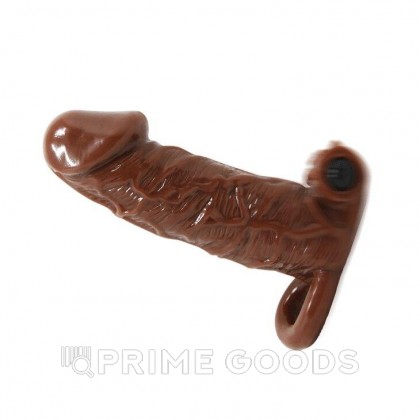 Насадка с вибропулей и кольцом для мошонки (15*4 см) от sex shop primegoods фото 3