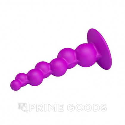 Анальная пробка на присоске с шариками от sex shop primegoods фото 3