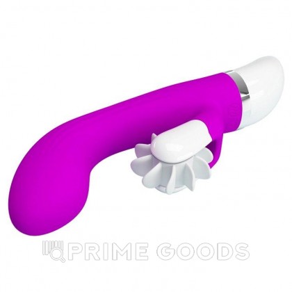 Вибратор силиконовый Sheila с вертушкой для клиторальной стимуляции (19.4 см) от sex shop primegoods фото 8