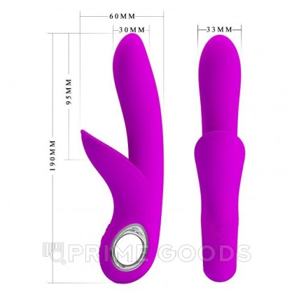Вибратор с клиторальным стимулятором Carol Purple от sex shop primegoods фото 8
