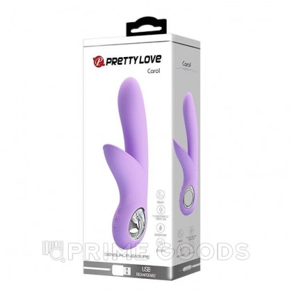 Вибратор с клиторальным стимулятором Carol Dark Purple от sex shop primegoods