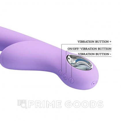 Вибратор с клиторальным стимулятором Carol Dark Purple от sex shop primegoods фото 3