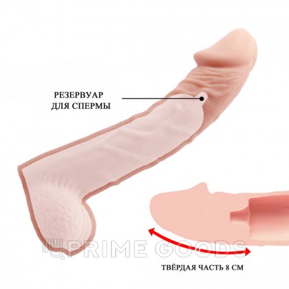 Реалистичная насадка на пенис High stretchy от sex shop primegoods фото 2