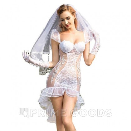 Эротическое платье невесты (фота, перчатки, платье) от sex shop primegoods