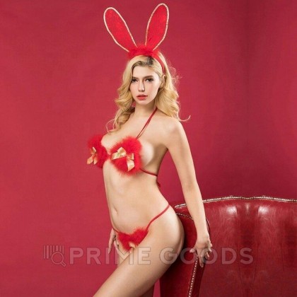 Костюм ролевой Red fluffy bunny girl от sex shop primegoods фото 2