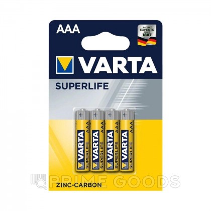 Батарейка, VARTA, R03P Superlife, AAA, 1.5 V, 4 шт., Блистере от sex shop primegoods