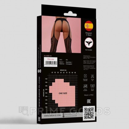 Чулки с поясом Paula (S/L) от sex shop primegoods фото 4