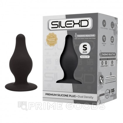 Анальный плаг черный  MODEL 2 от SILEXD (S: 7,2*3 см.) от sex shop primegoods фото 4
