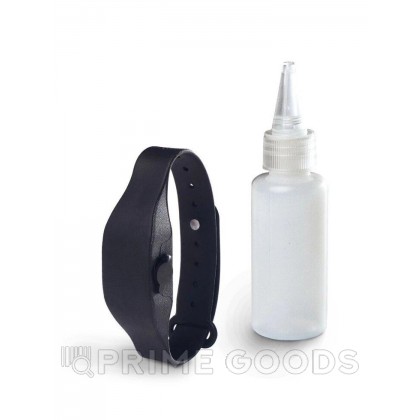 Антисептический браслет для рук с дозатором - черный от sex shop primegoods