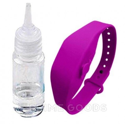 Антисептический браслет для рук с дозатором - фиолетовый от sex shop primegoods