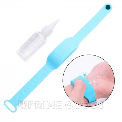 Антисептический браслет для рук с дозатором - голубой от sex shop primegoods фото 3