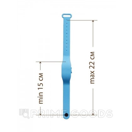 Антисептический браслет для рук с дозатором - голубой от sex shop primegoods фото 4