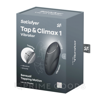 Клиторальный стимулятор с вибрацией Satisfyer Tap&Climax 1 черный от sex shop primegoods фото 7