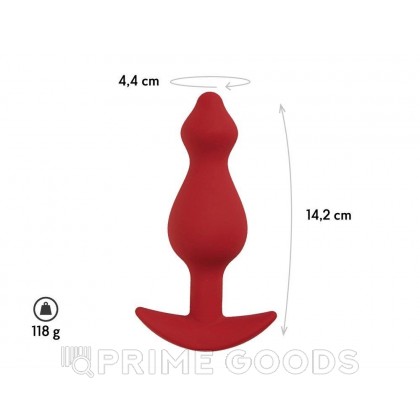 Анальная пробка Libra, цвет бордовый (CORE) (L) от sex shop primegoods фото 3
