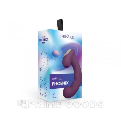 Стимулятор вакуумный Le Frivole Infinite Phoenix с клиторальным отростком, фиолетовый от sex shop primegoods фото 2